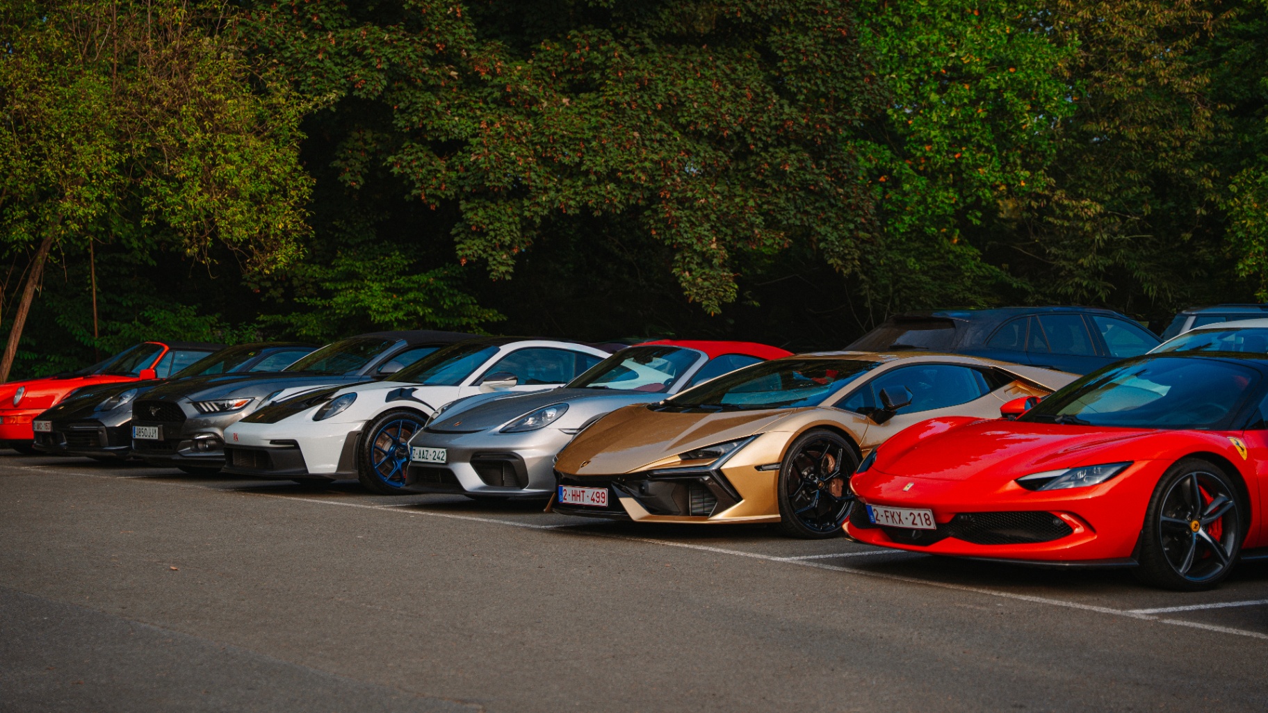 Rally Amici line-up met luxe sportwagens